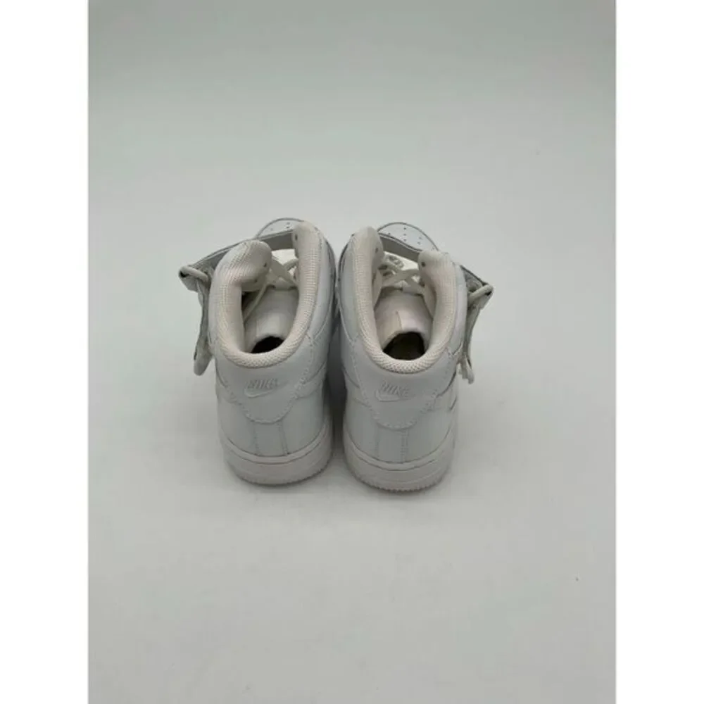 New Nike Air Force 1‎ Mid White/White 2.5Y/ 4 Women's